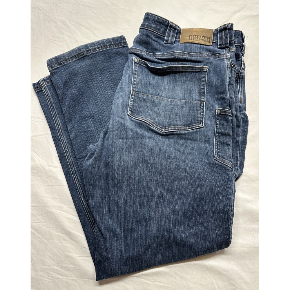 Duluth Trading Co Jeans  40x32 Ballroom Double Flex Standard Fit Denim Carpenter